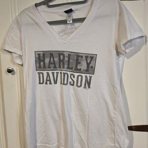 Harley-Davidson White Short Sleeve Tee